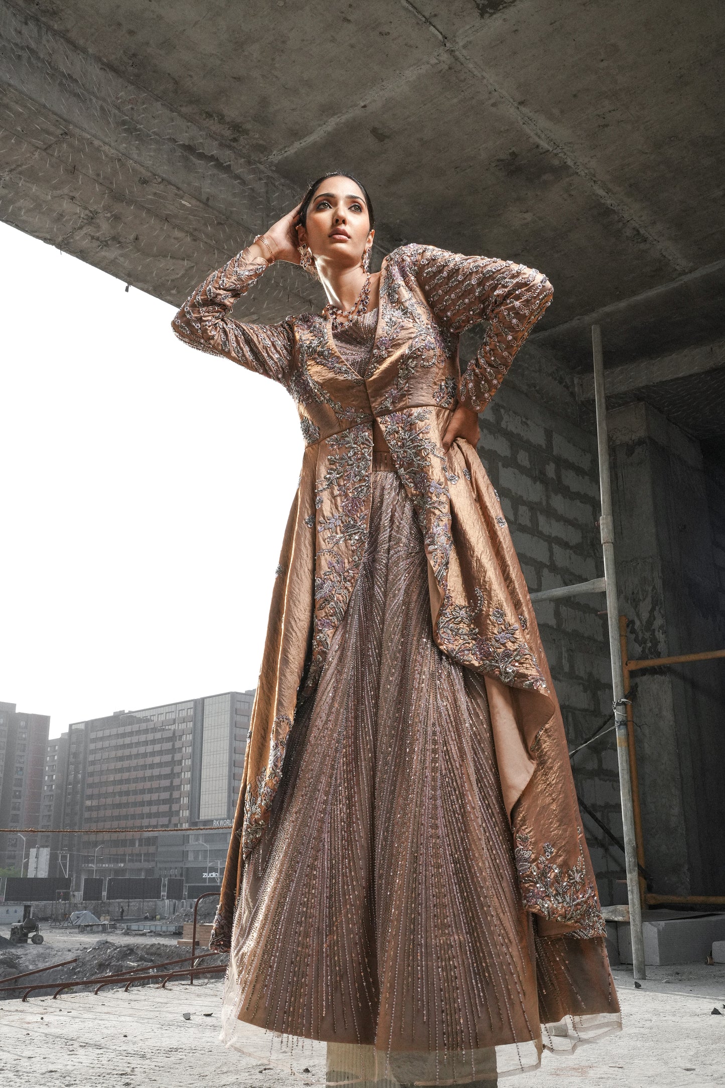 Amethyst Jacket Lehenga