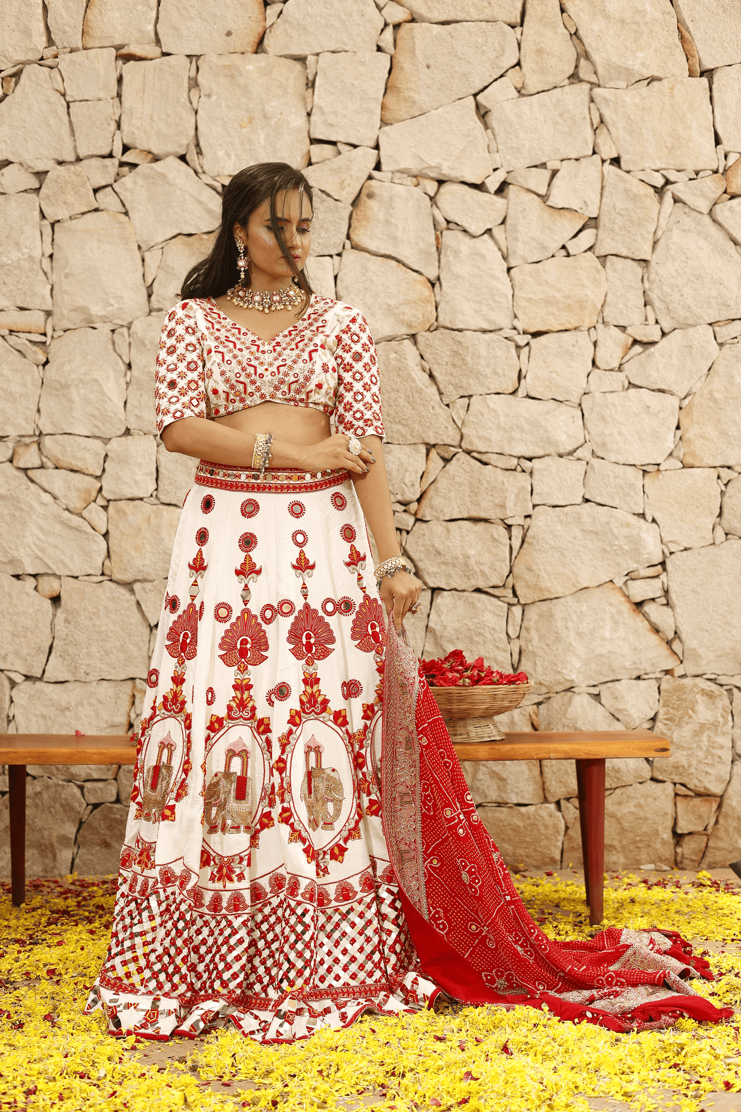 Mor Lehenga
