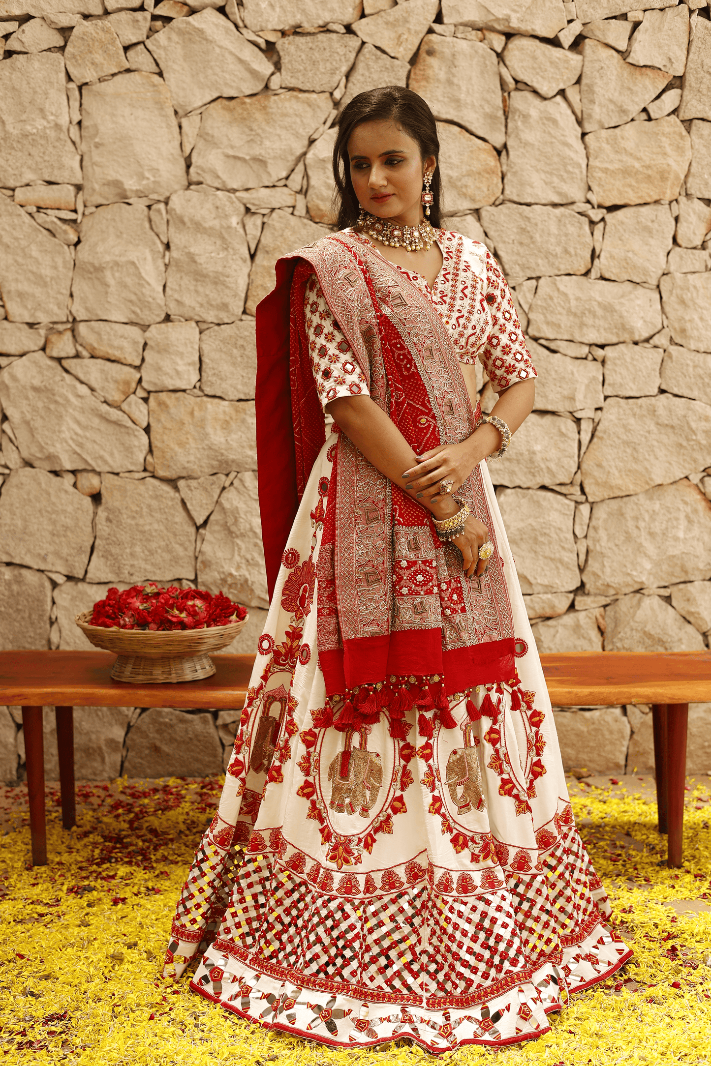 Mor Lehenga