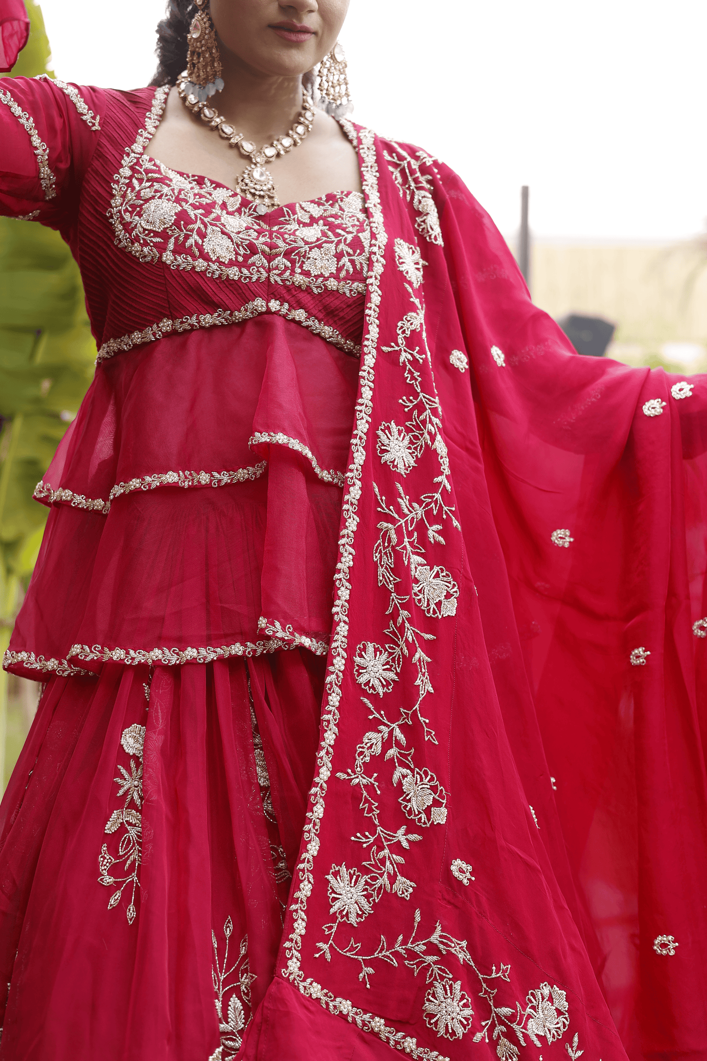 Carnation lehenga