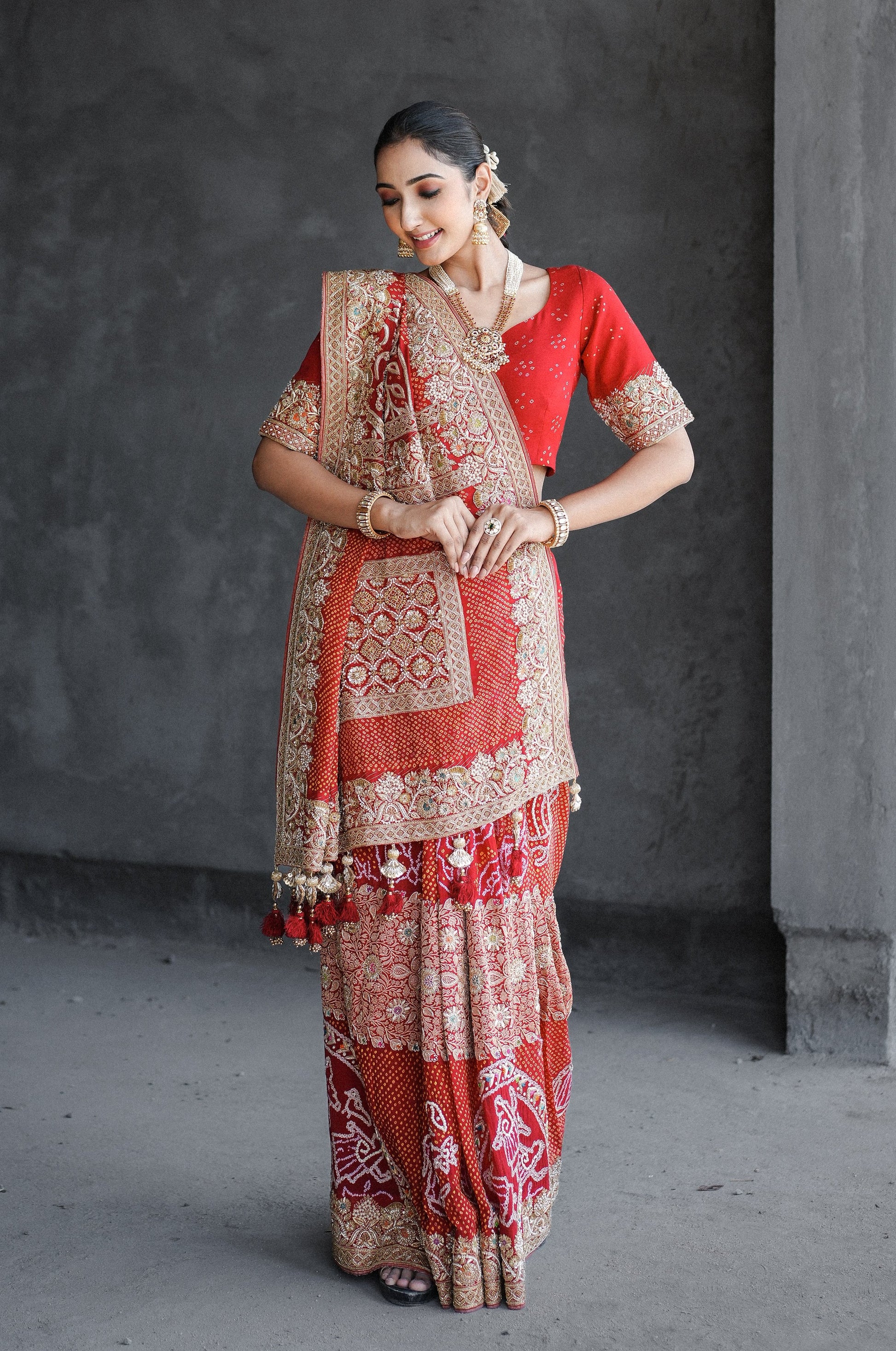 Bridal Gujarati Saree Sale Gharchola Gujarati Wedding Saree Online