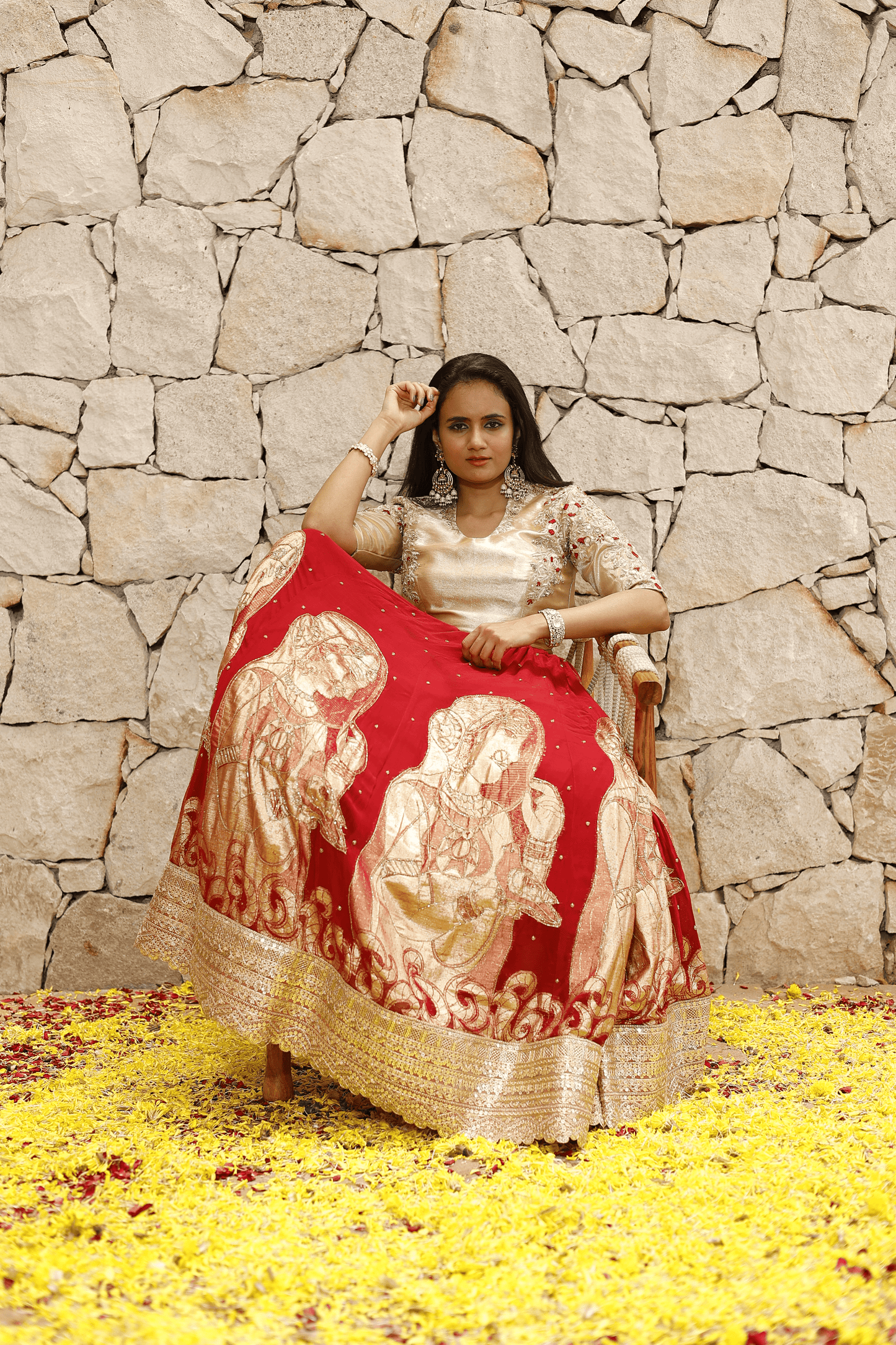 Madhubani lehenga