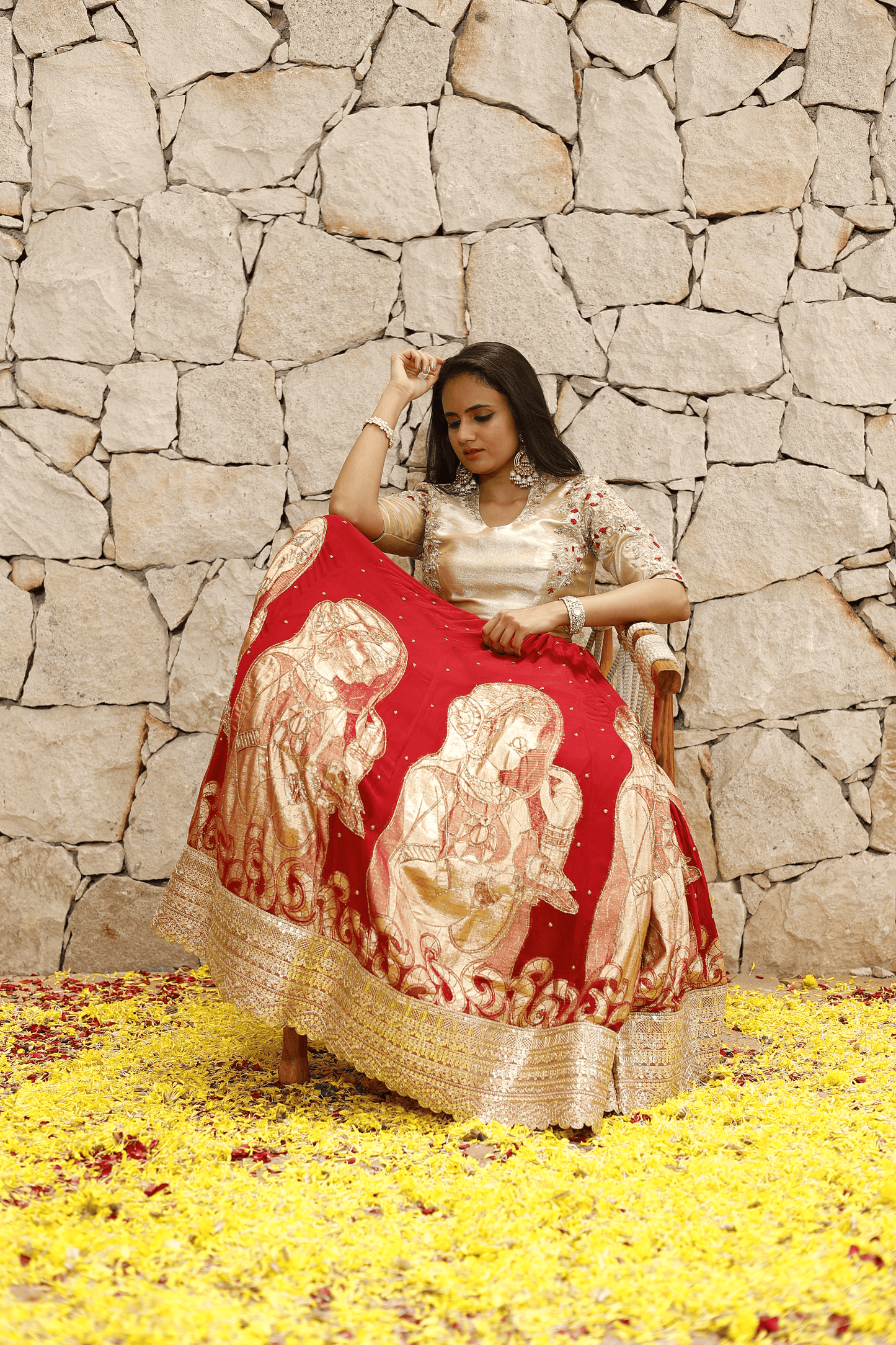 Madhubani lehenga